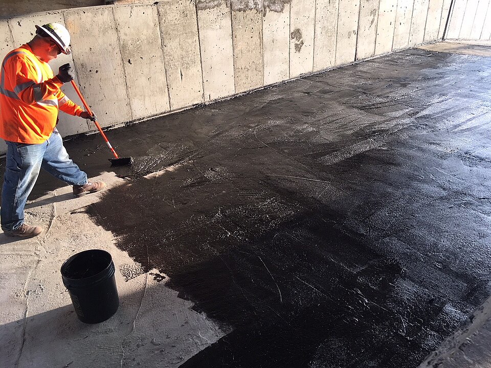 Building waterproofing maintenance work