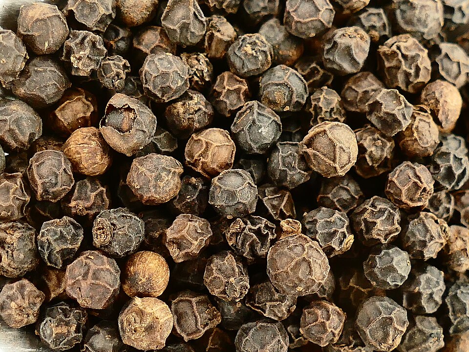 Black peppercorns